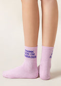 Glitter message socks
