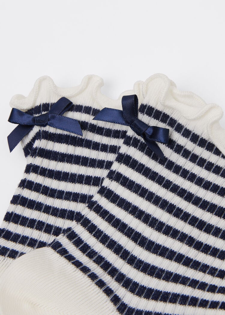 Stripe and bow socks
