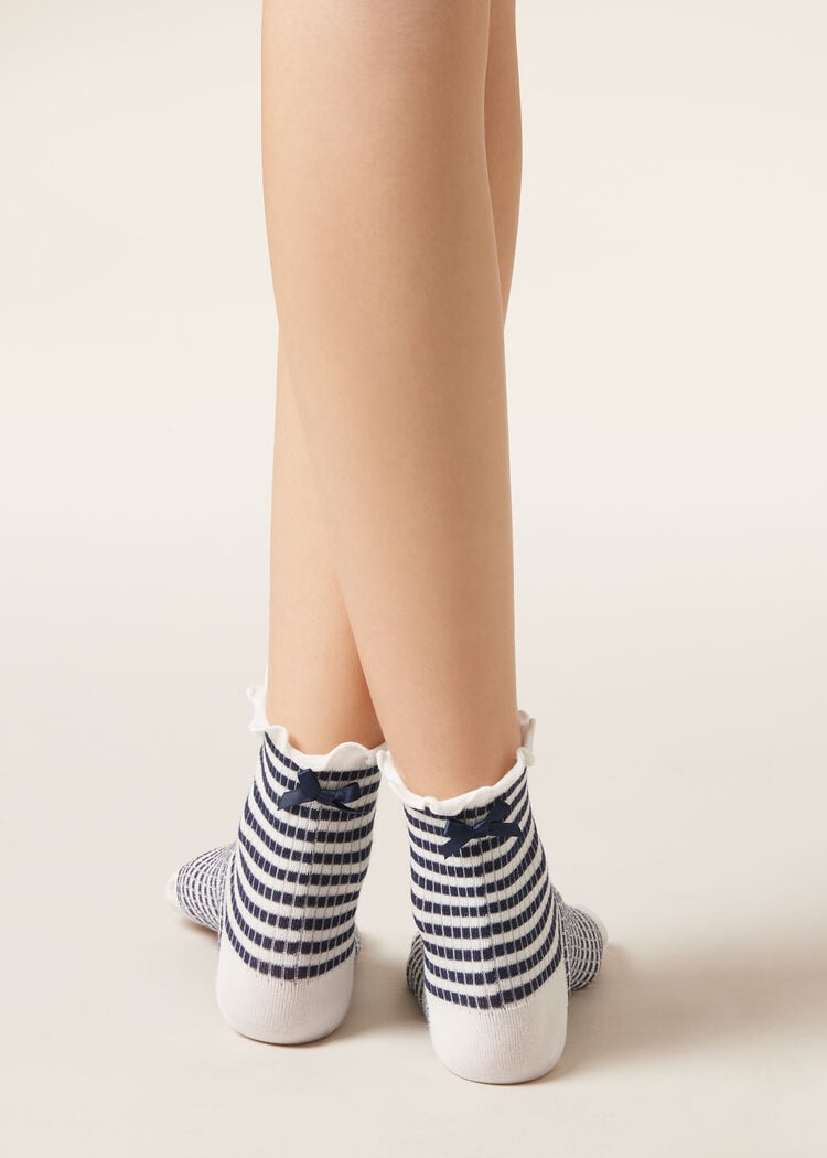 Stripe and bow socks