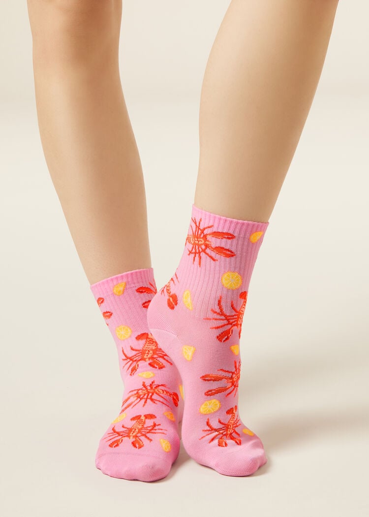 Food-patterned socks