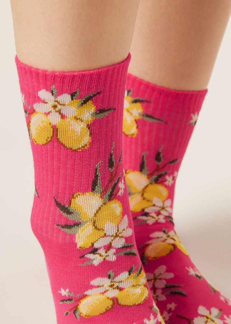 Food-patterned socks