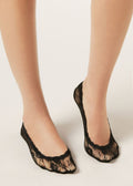 Lace no-show socks