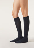 Long socks with cashmere