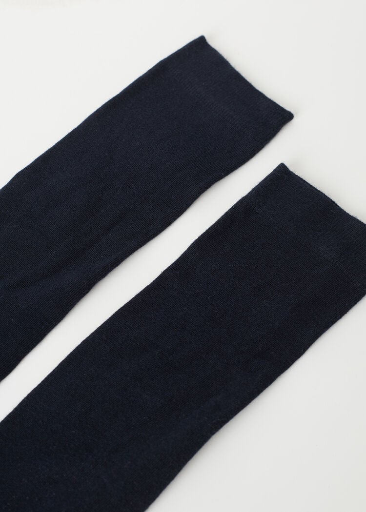 Tall satin cotton socks