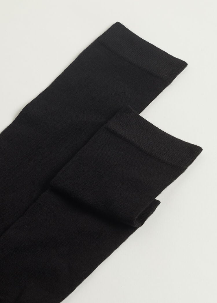 Tall satin cotton socks