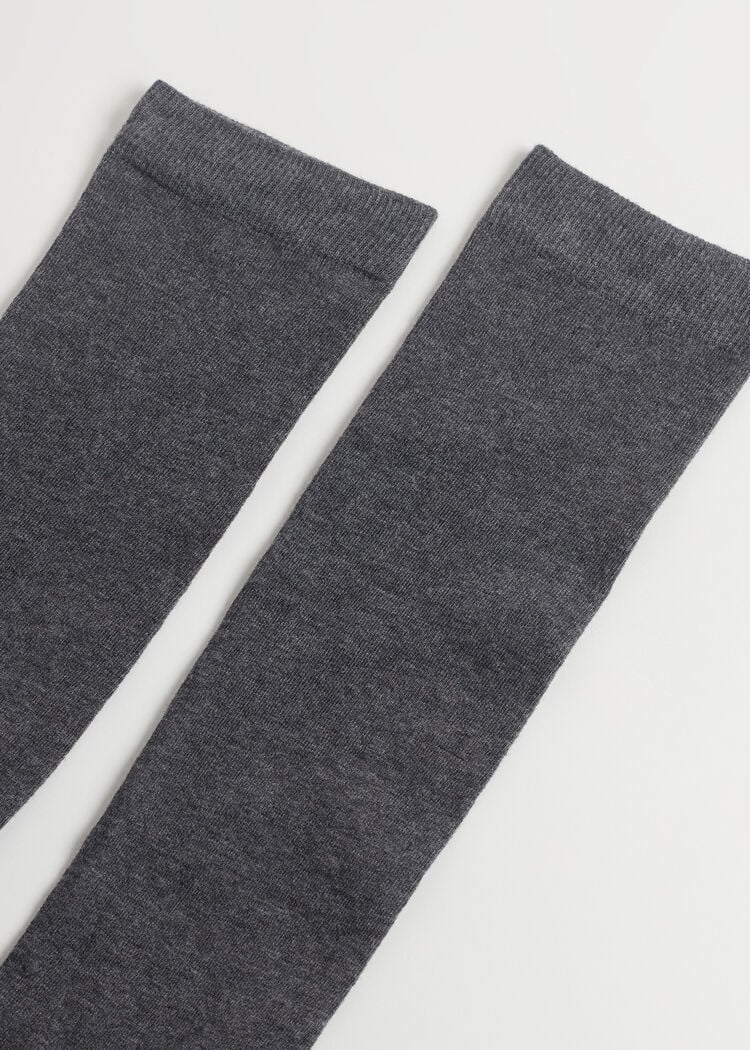 Tall satin cotton socks