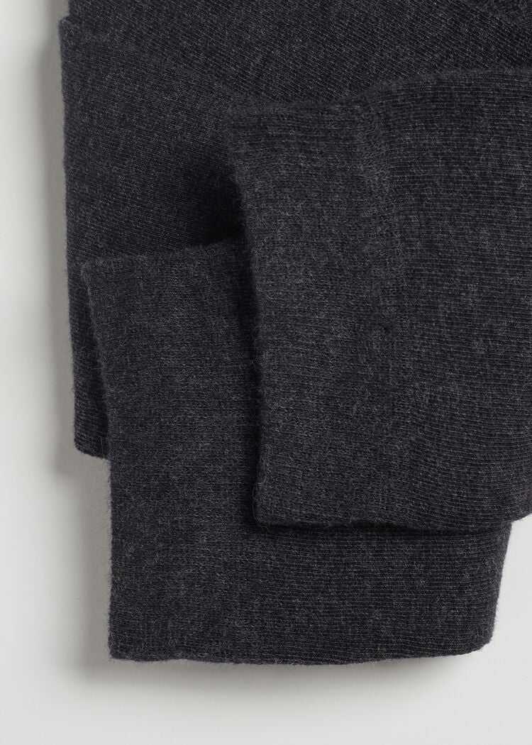 Tall satin cotton socks