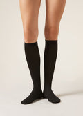Long ribbed socks