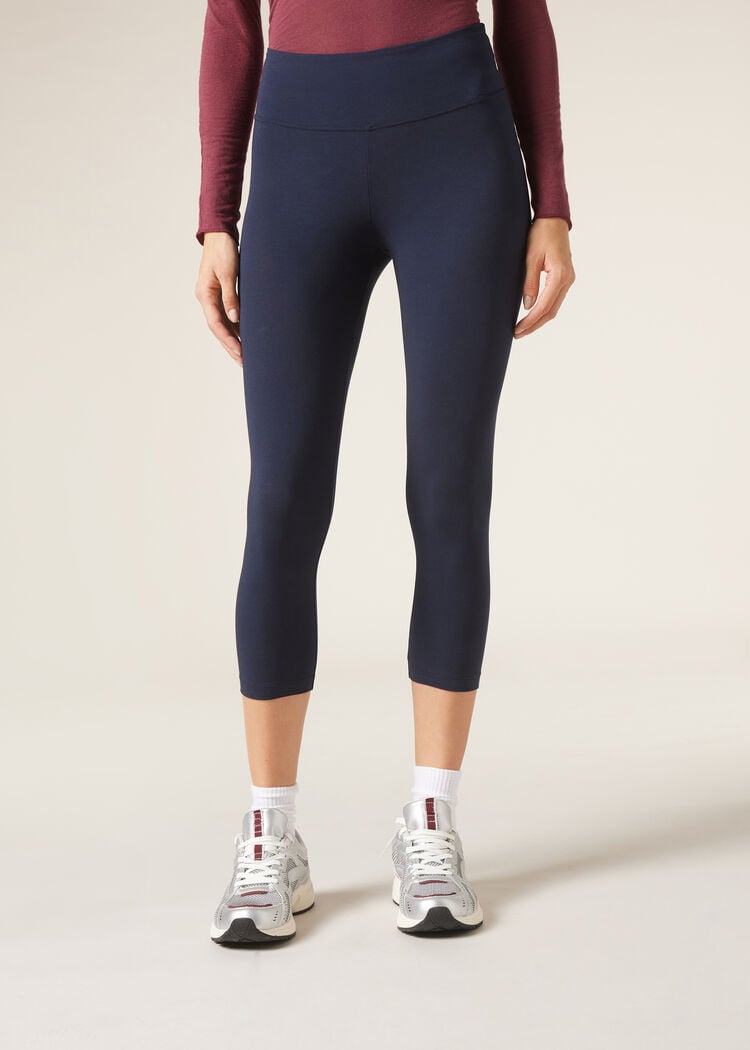 Cotton capri leggings