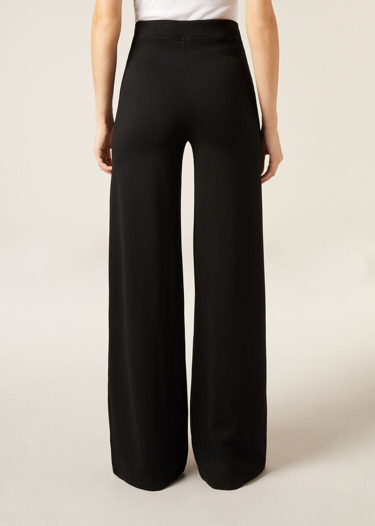 Milano knit palazzo pants
