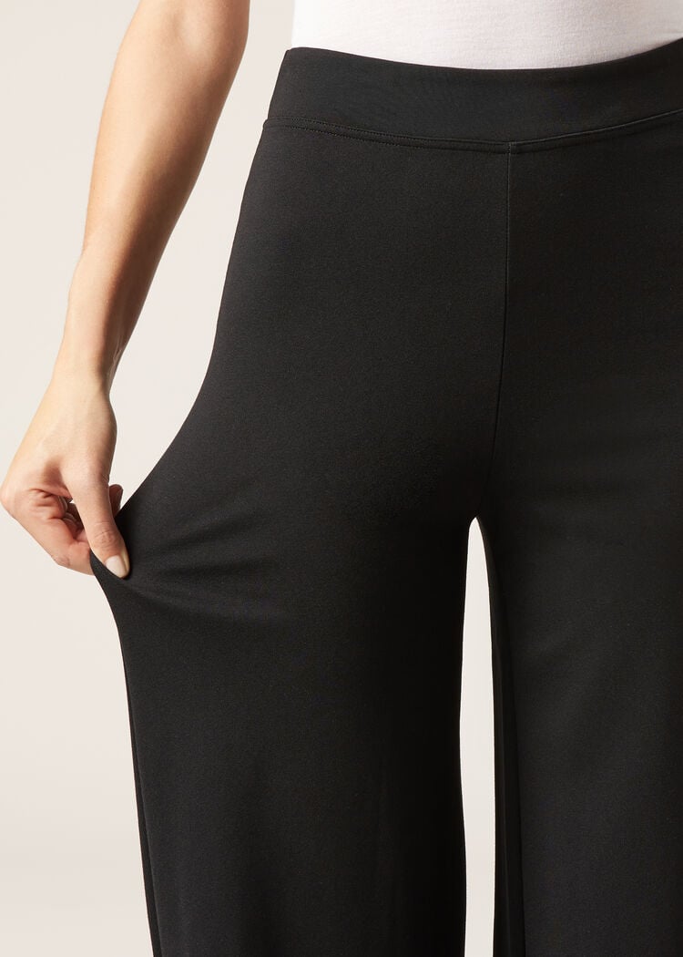 Milano knit palazzo pants