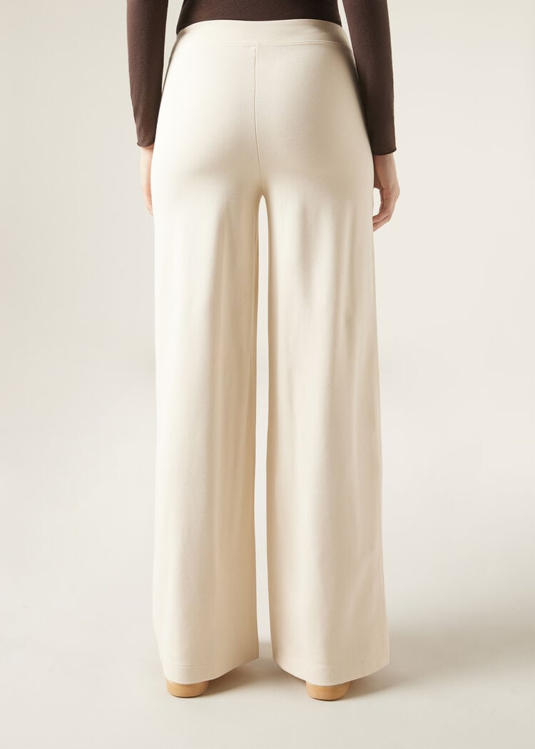 Milano knit palazzo pants