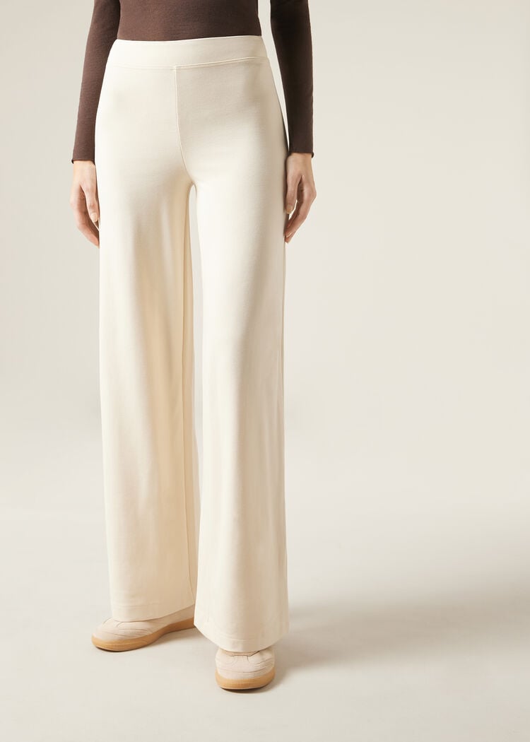 Milano knit palazzo pants