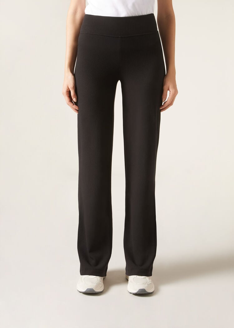 Cashmere blend palazzo pants