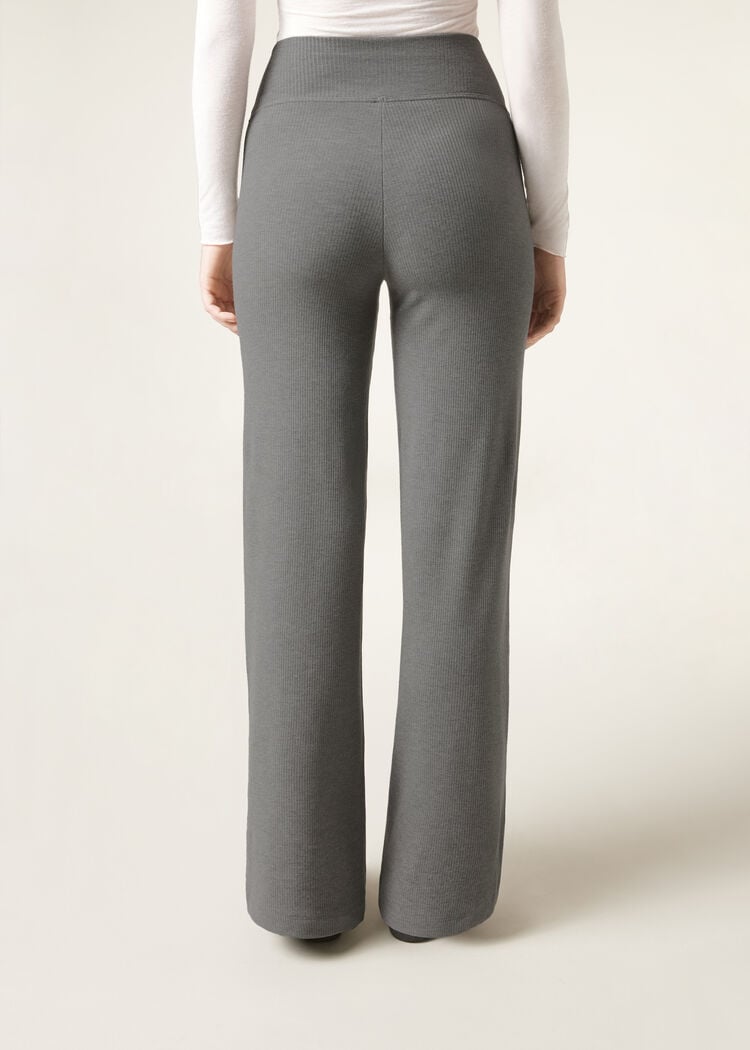 Cashmere blend palazzo pants