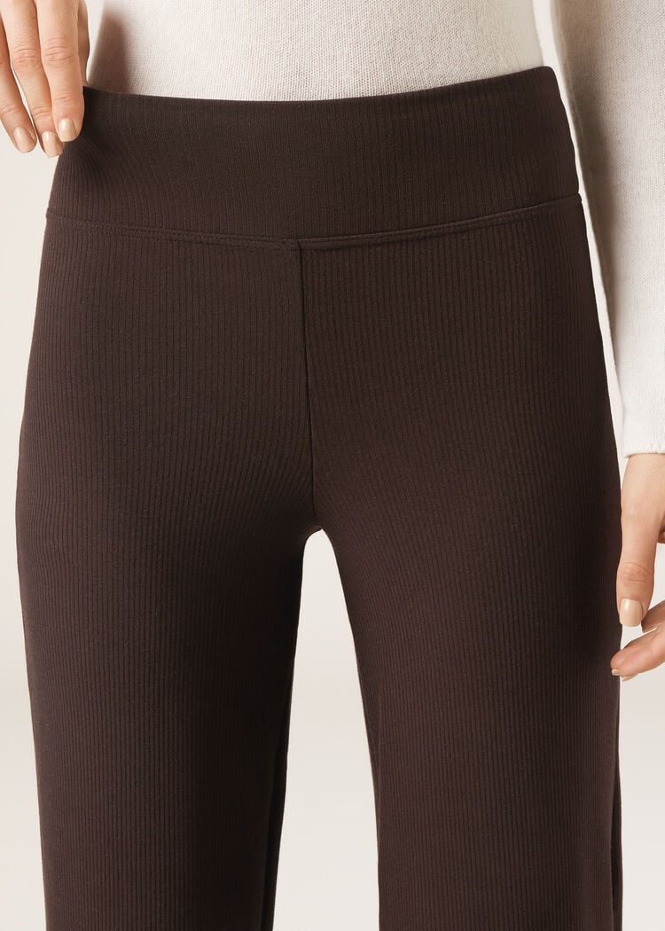 Cashmere blend palazzo pants