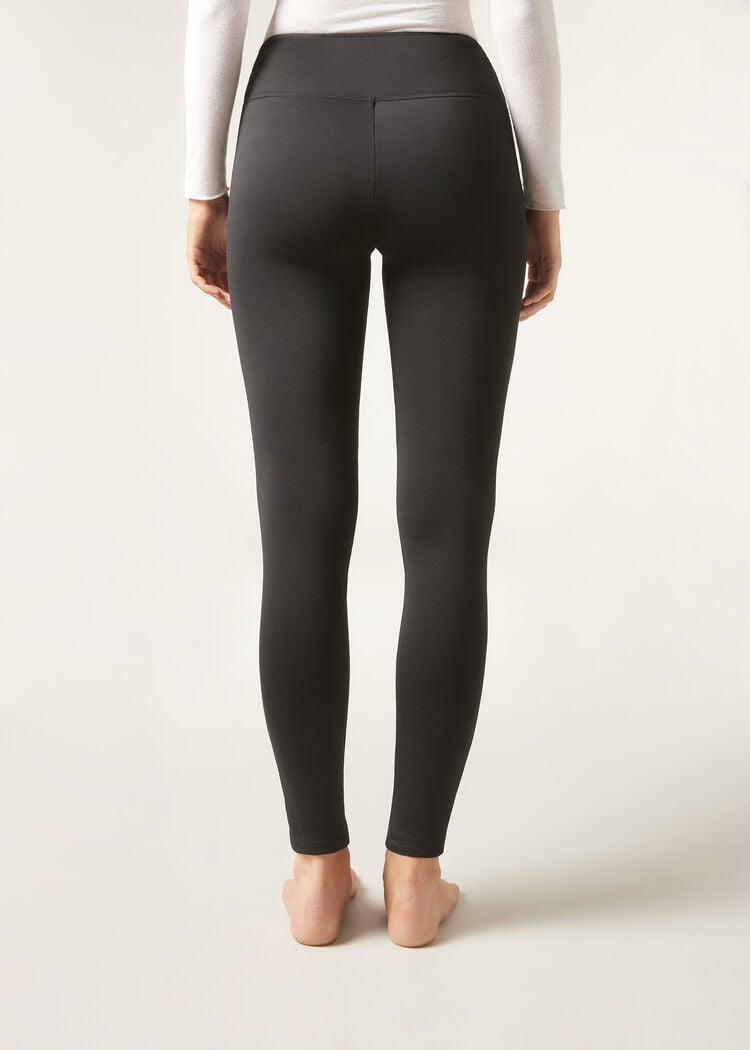 Plush thermal leggings