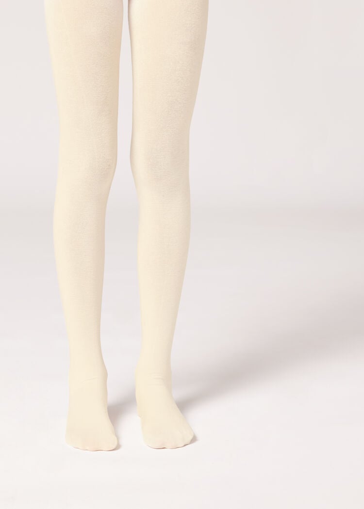 Girls’ cashmere tights
