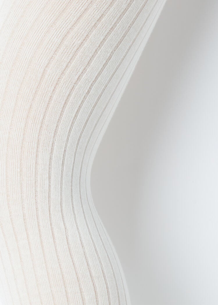 Girls’ ribbed cotton tights