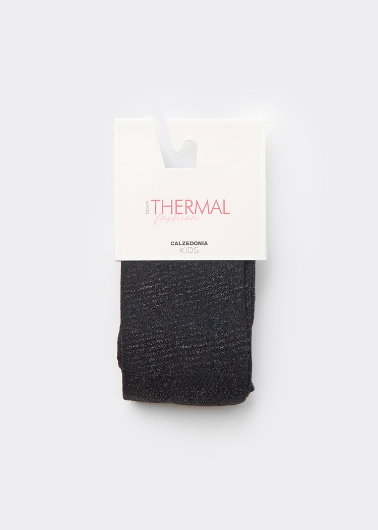 Girls thermal tights with glitter