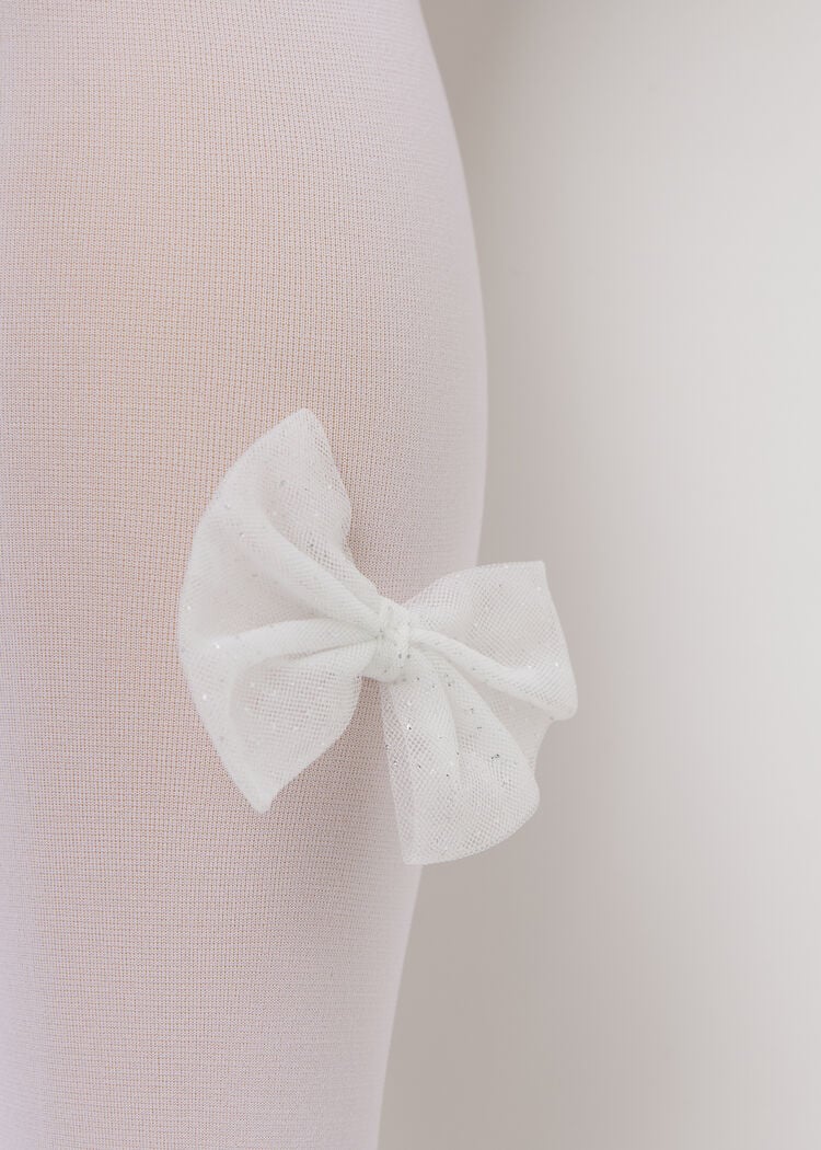 Girls’ tights with bow