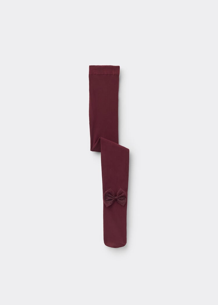 Girls’ tights with bow