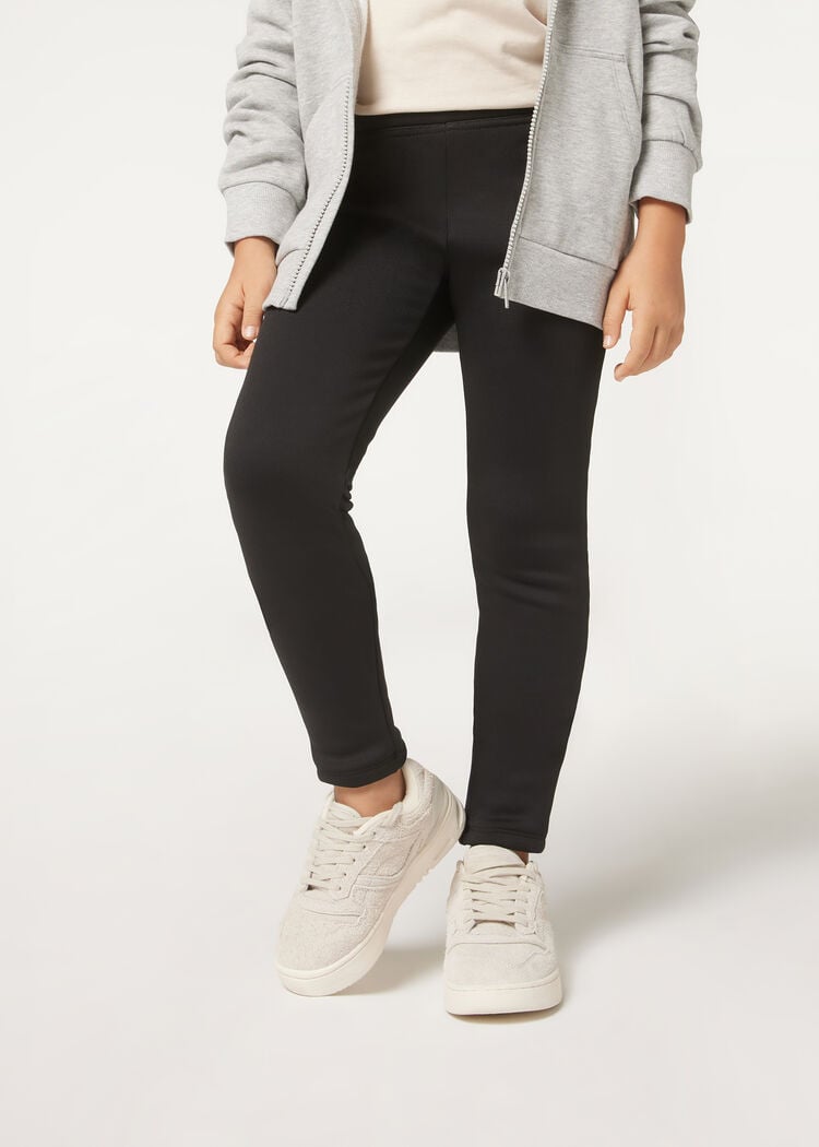 Girl’s brushed thermal leggings