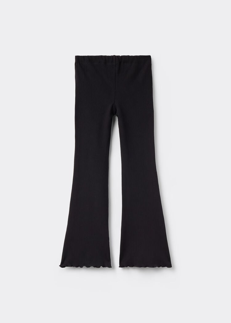 Girls’ flared thermal leggings