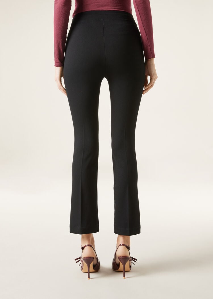 Cropped flared pants