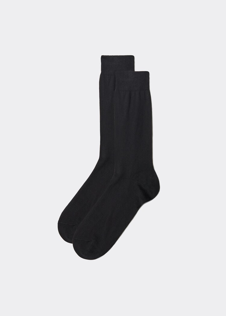 Men’s lisle thread crew socks