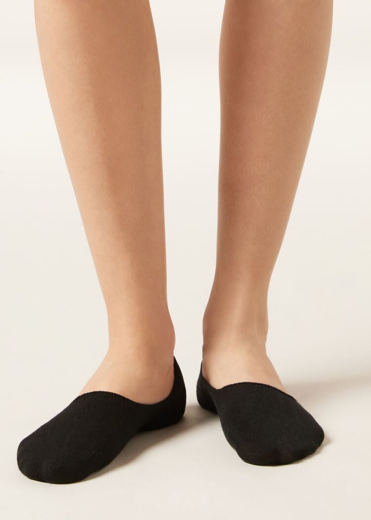 Unisex cotton and linen invisible socks