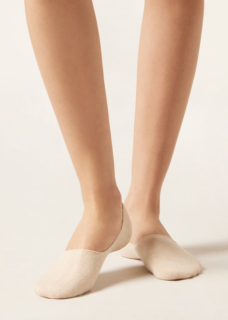 Unisex cotton and linen invisible socks