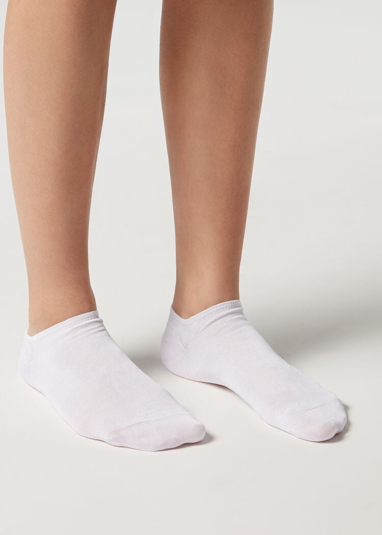 Unisex cotton no-show socks