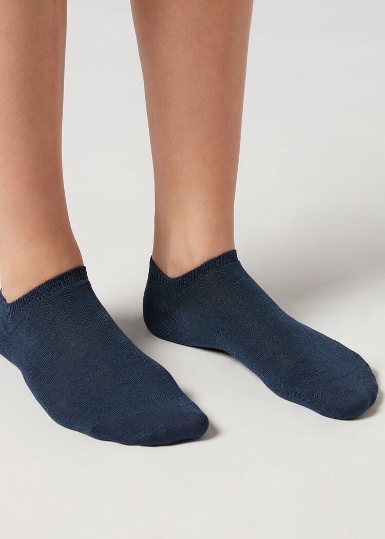 Unisex cotton no-show socks