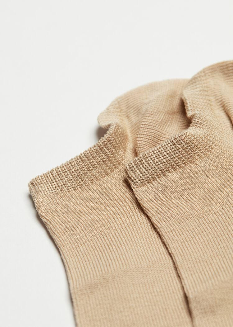 Unisex cotton no-show socks