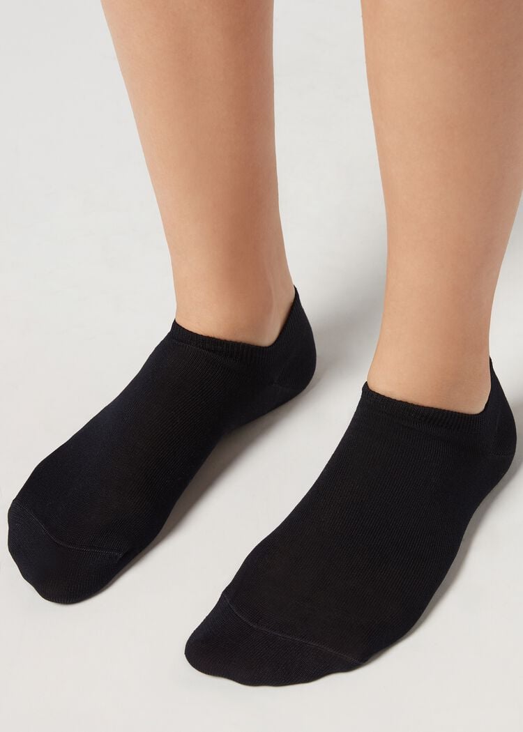 Unisex cotton no-show socks