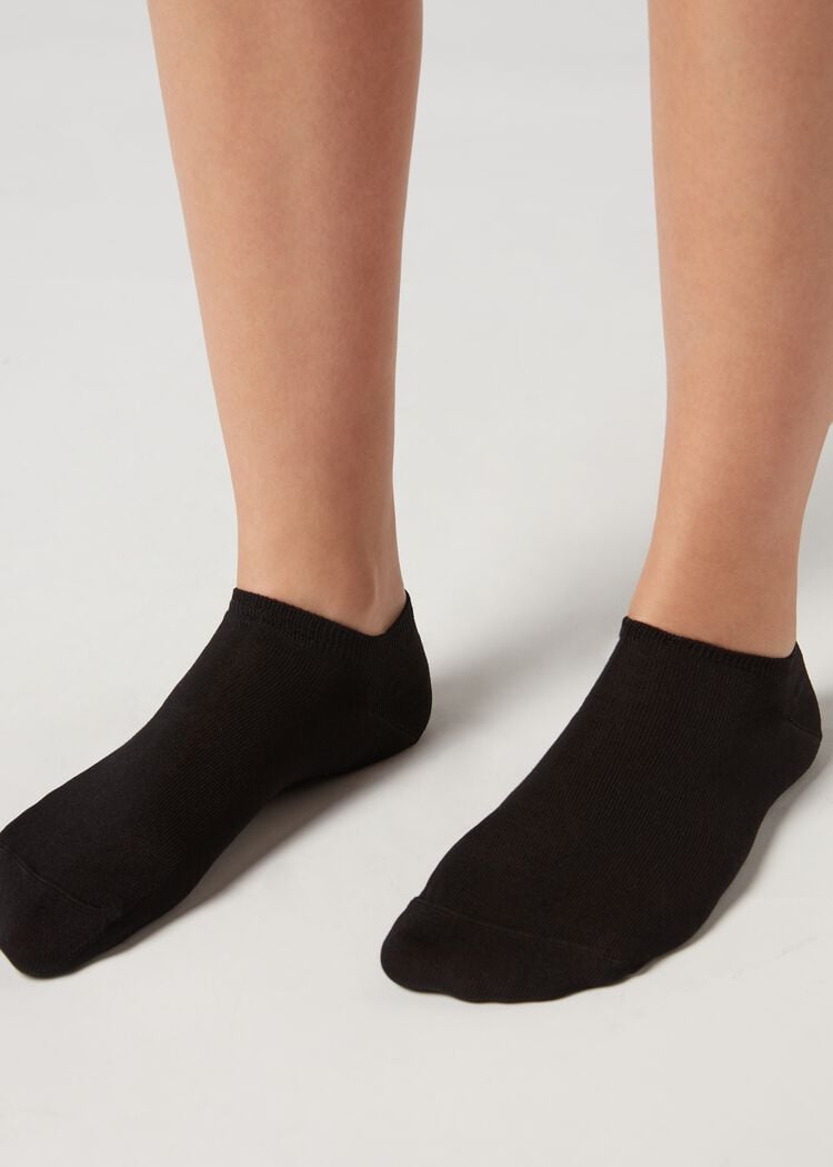Unisex cotton no-show socks