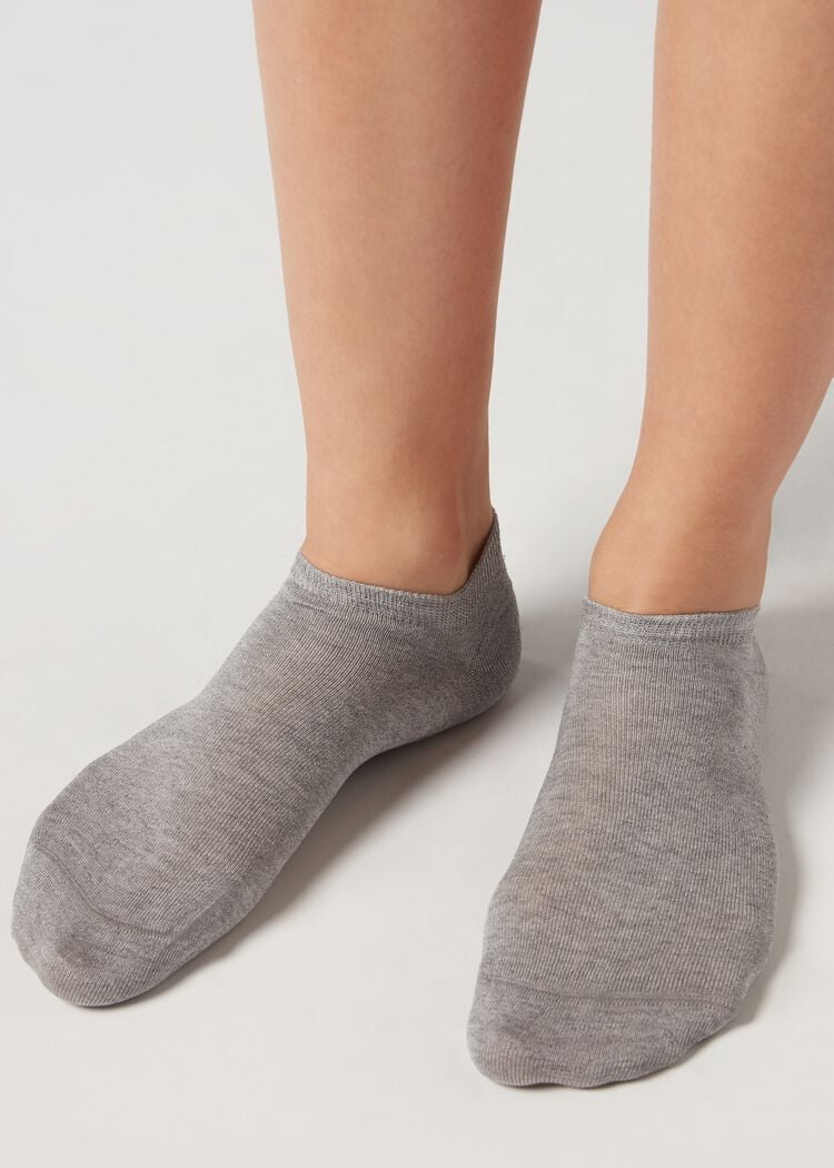 Unisex cotton no-show socks