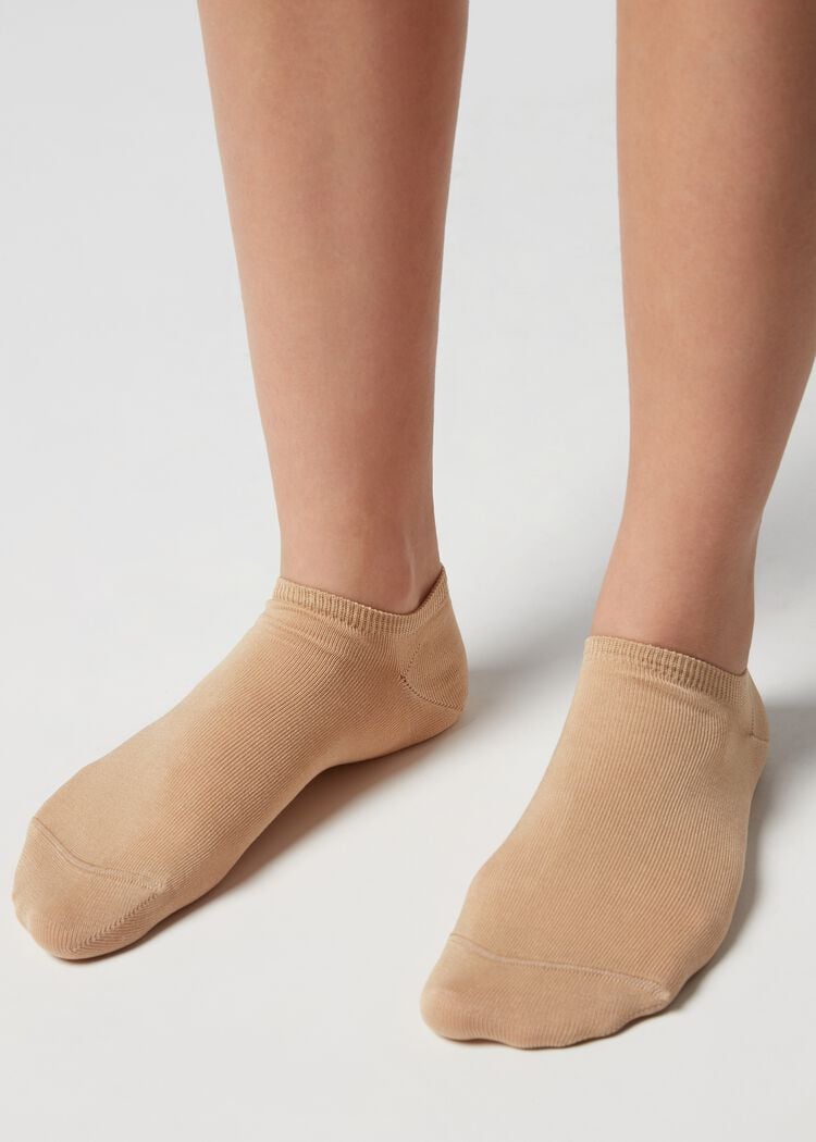 Unisex cotton no-show socks