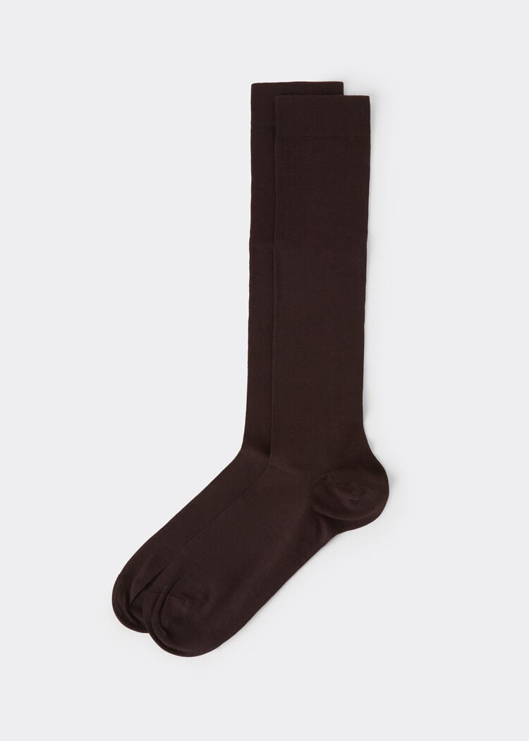Men’s stretch cotton long dress socks