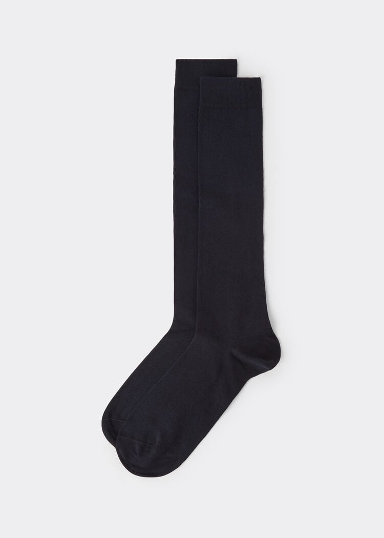 Men’s stretch cotton long dress socks