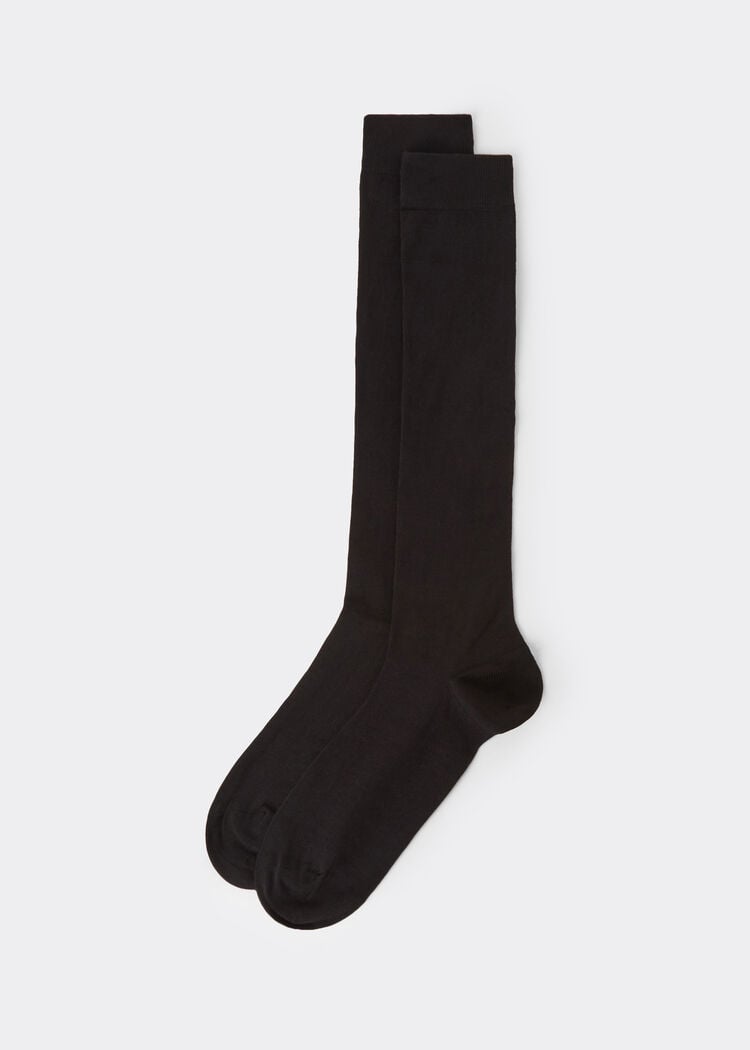 Men’s stretch cotton long dress socks