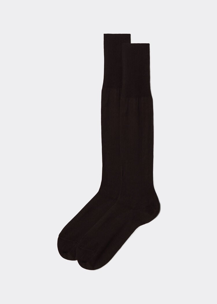 Men’s lisle thread long socks
