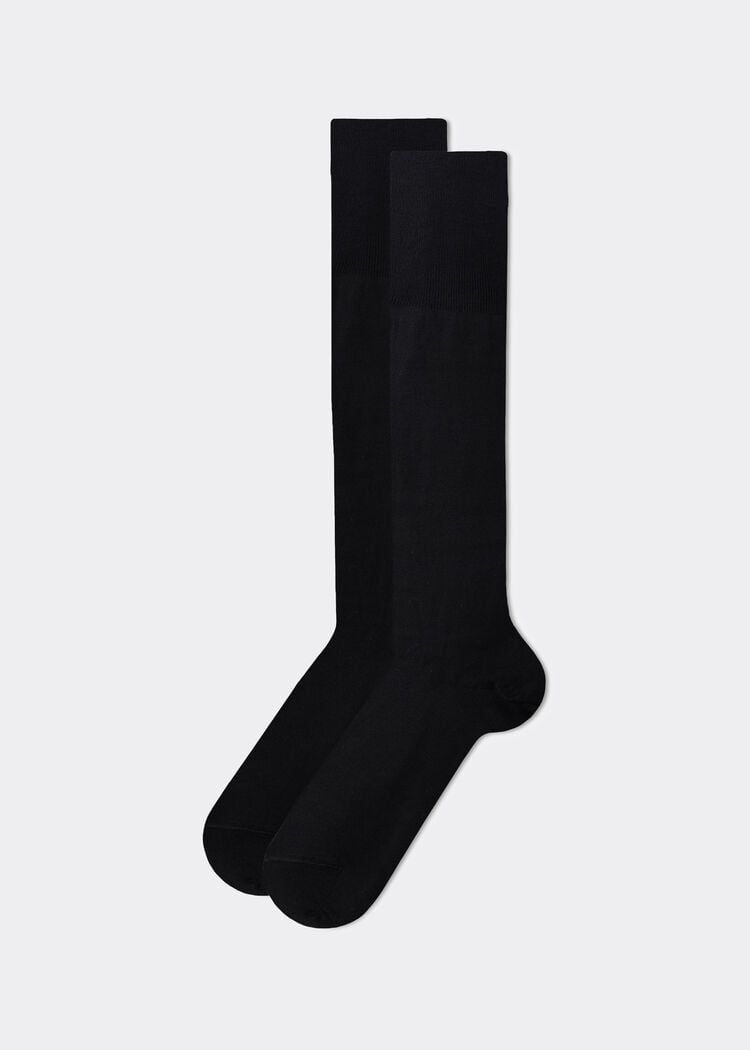 Men’s lisle thread long socks