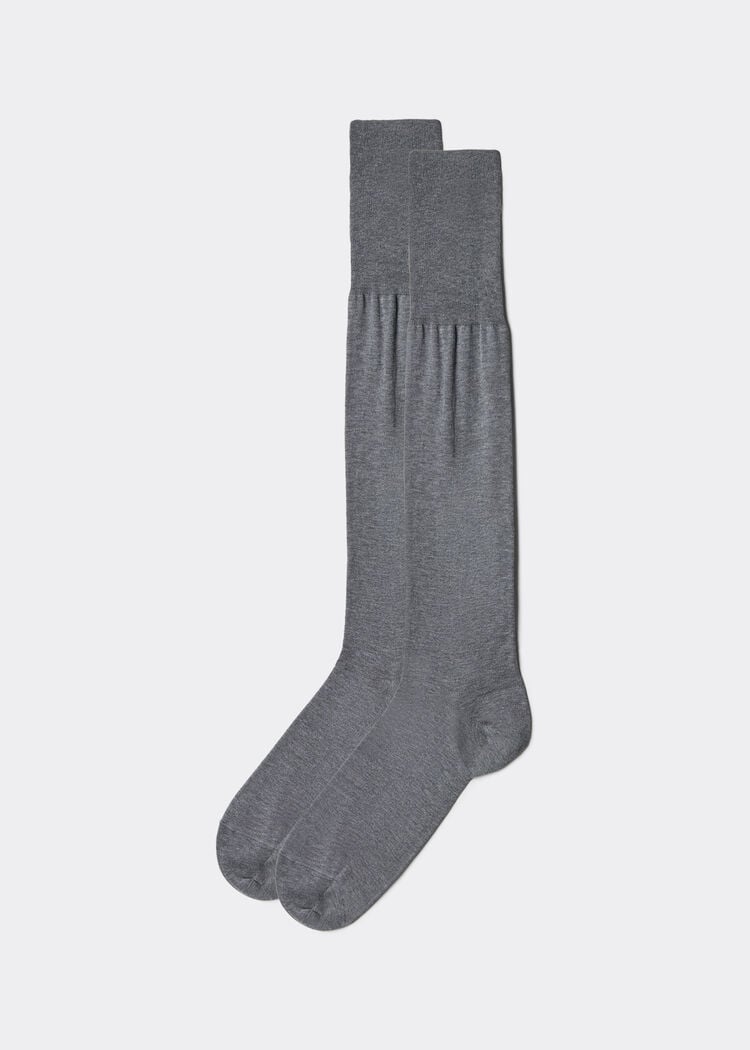 Men’s lisle thread long socks