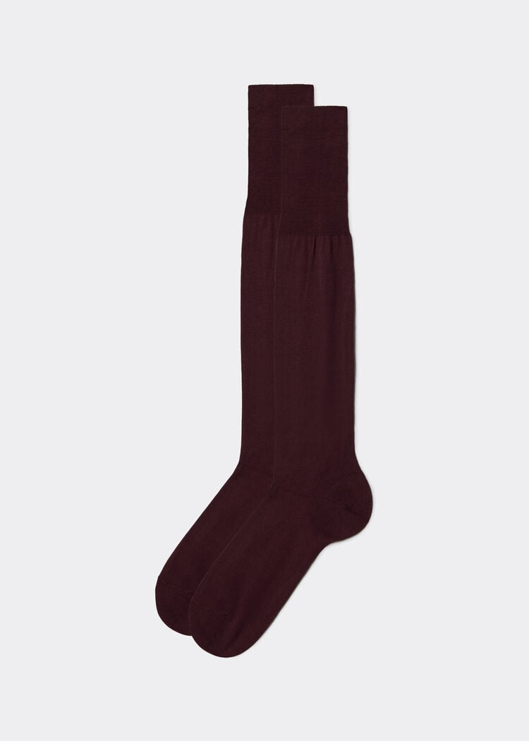 Men’s lisle thread long socks